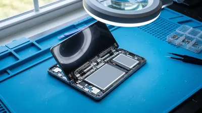 Galaxy Z Fold8: 4 sobre 10 provisional en iFixit; bisagra y pantalla interior, un solo recambio